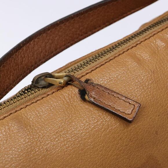 GUCCI Interlocking Shoulder Bag Leather Brown Gold - Picture 16 of 16